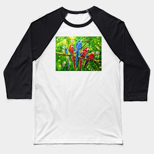 Parrots in the jungle Baseball T-Shirt